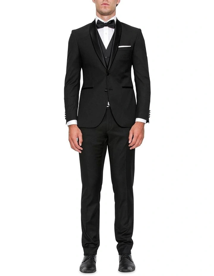 Modern Fit Andes Black Shawl Lapel Dinner Jacket FYF001