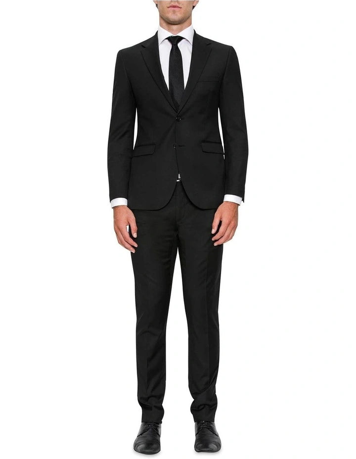 Modern Fit Serra Black Suit Jacket FYF001