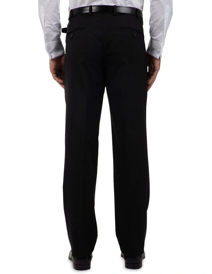 Modern Fit Interceptor Black Suit Trouser FMG100